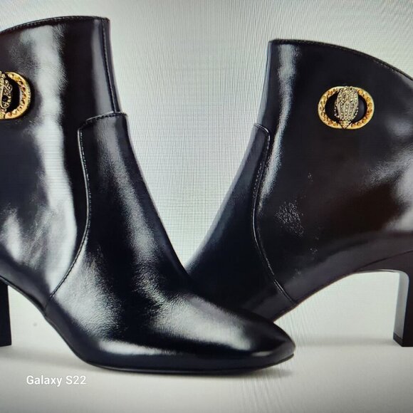 Kurt Geiger London Black Leather Chelsea Square Toe Booties. NIB. Various. - Picture 13 of 13
